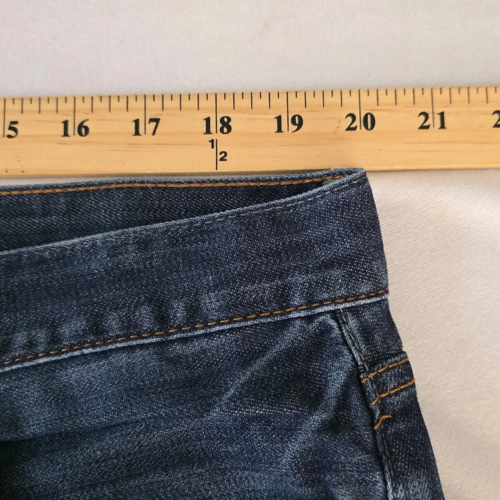 Lucky Brand 221 Original Straight Mens Jeans Dark Wash Blue Denim Size 38X30